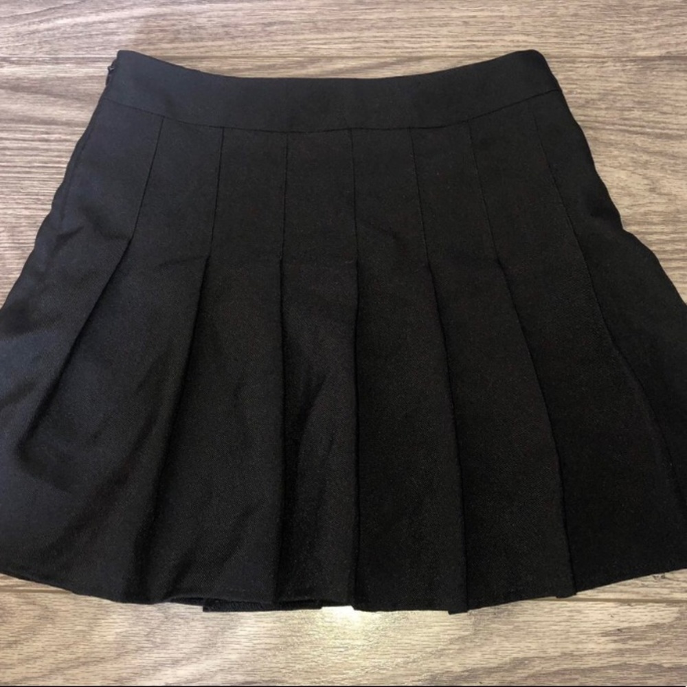 Black Pleated Skirt